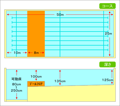 ５０ｍプール