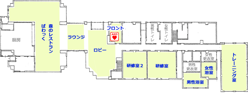 帯広の森研修センター平面図