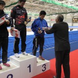 大会様子１日目 070男子500ｍ第三位　日本体育大学　長内慎太郎さん