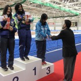 大会の様子２日目034女子3000ｍ　第三位　帯広スケート連盟　蓑田智子