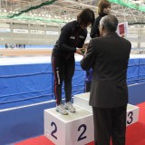 大会様子１日目 065女子500ｍ　準優勝　岸本医科学研究所　佐藤絢香さん