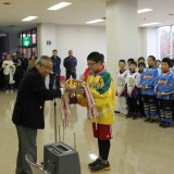 001開会式　優勝杯返還　前年度優勝　開西アイスホッケークラブ