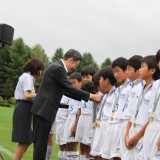 優勝・明和広陽サッカー少年団 メダル授与