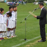 優勝・明和広陽サッカー少年団 財団賞状授与