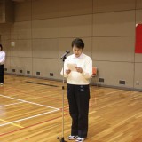 02成績発表　十勝家庭婦人バレーボール連盟　競技委員長　中川京子さん